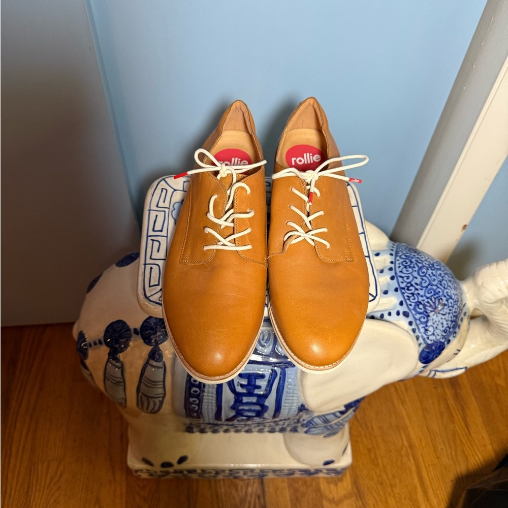 Rollie Nation Derby Shoe in Brushed Chestnut - Size 11/42 - Never worn